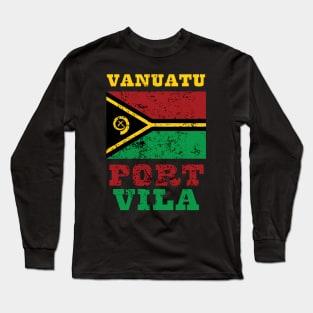 Flag of Vanuatu Long Sleeve T-Shirt